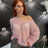 MAGLIA MOHAIR rosa