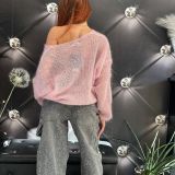 MAGLIA MOHAIR rosa