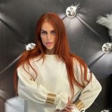 FELPA GOLDEN TWIST colore panna