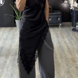 VESTITO ICONIC ASIMMETRICO nero