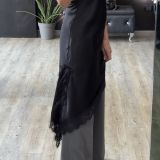 VESTITO ICONIC ASIMMETRICO nero