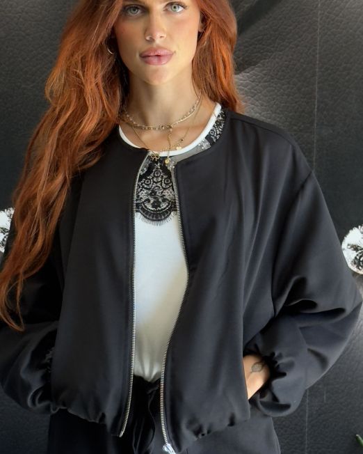 GIACCA BOMBER MY-D nero