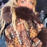 GIACCA BOMBER STAMPA RETRO’