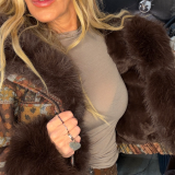 GIACCA BOMBER STAMPA RETRO’