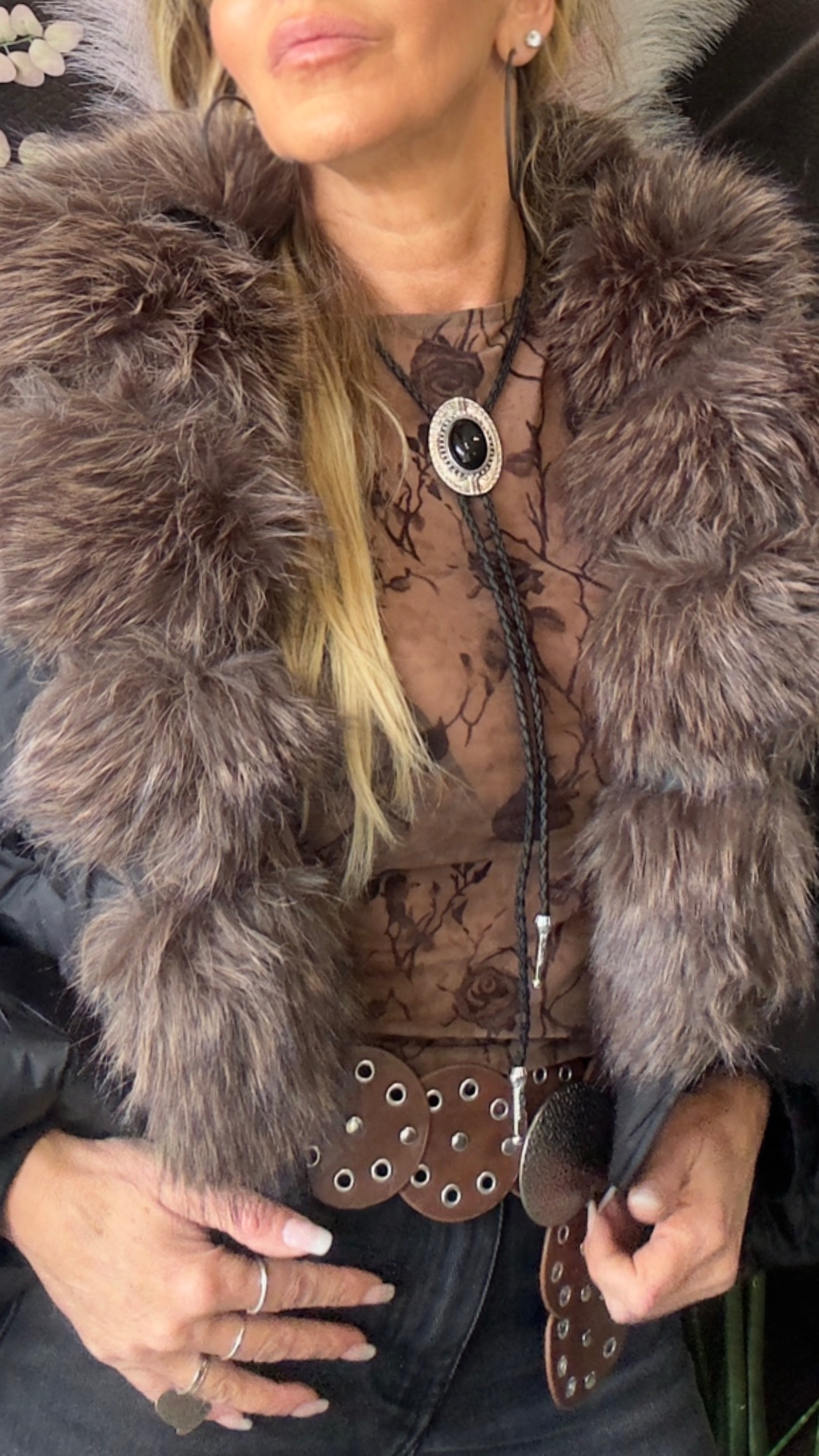 GIACCA PIUMINO CON COLLO PELLICCIA neri