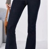 JEANS FLARE PUSH UP ELASTICIZZATO blu denim