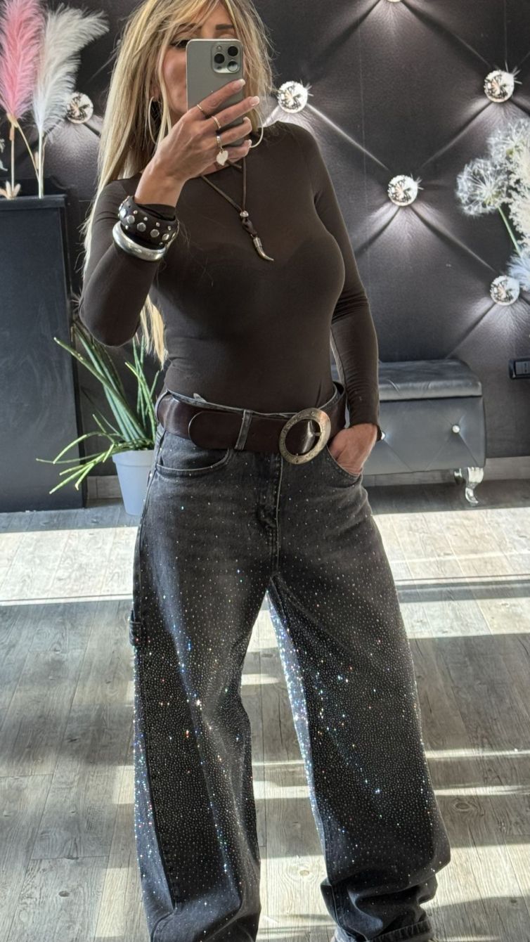 MAGLIETTA IN MISTO CASHMERE SOFT TOUCH cioccolato