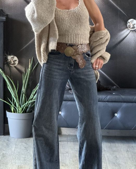 COORDINATO TOP E CARDIGAN IL LANA SOFFICE  nocciola