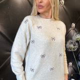 MAGLIONE FIOCCHI beige