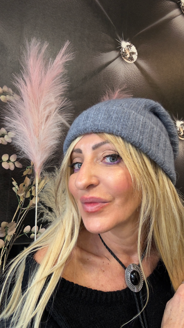 CAPPELLO LANA ALPACA grigio