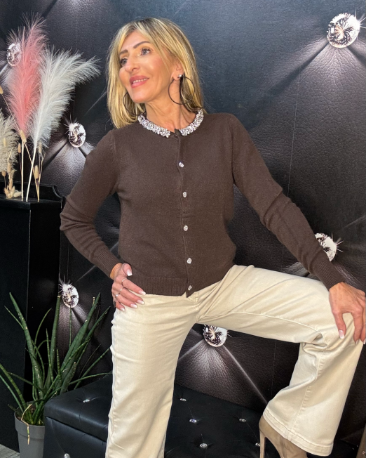 CARDIGAN GIOIELLO  caffè’