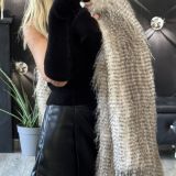 CAPPOTTO IN ECO PELLICCIA EFFETTO LINCE tortora