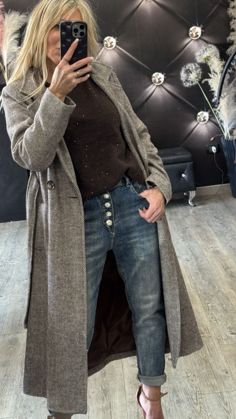 CAPPOTTO SPIGATO CON CINTURA