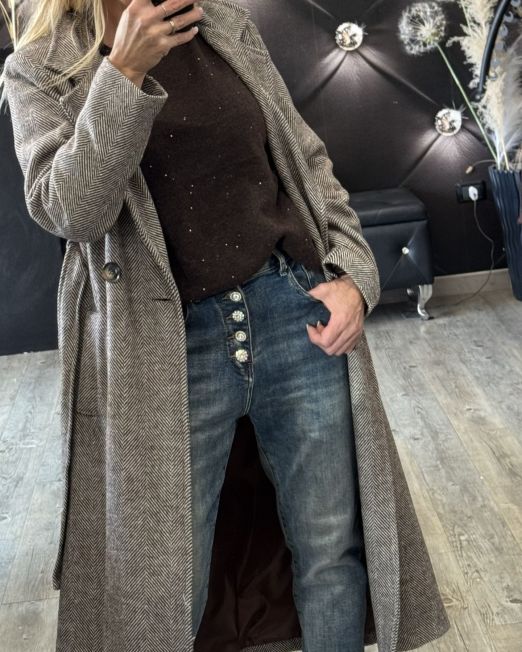 CAPPOTTO SPIGATO CON CINTURA