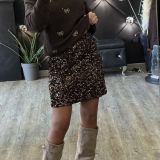 GONNA PAILLETTES colore testa di  moro