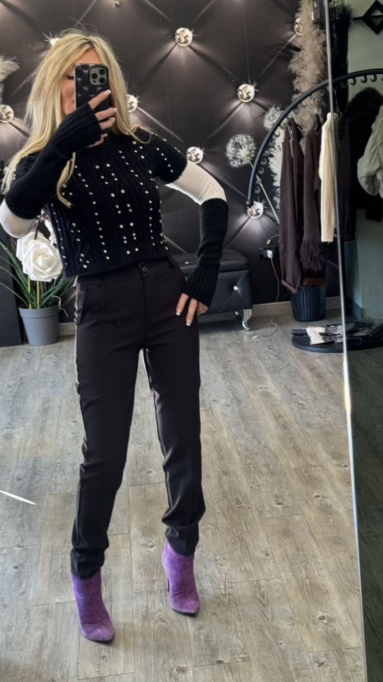 PANTALONE SARTORIALE nero