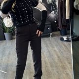 PANTALONE SARTORIALE nero