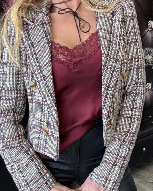 GIACCA CORTA STAMPA CHECK