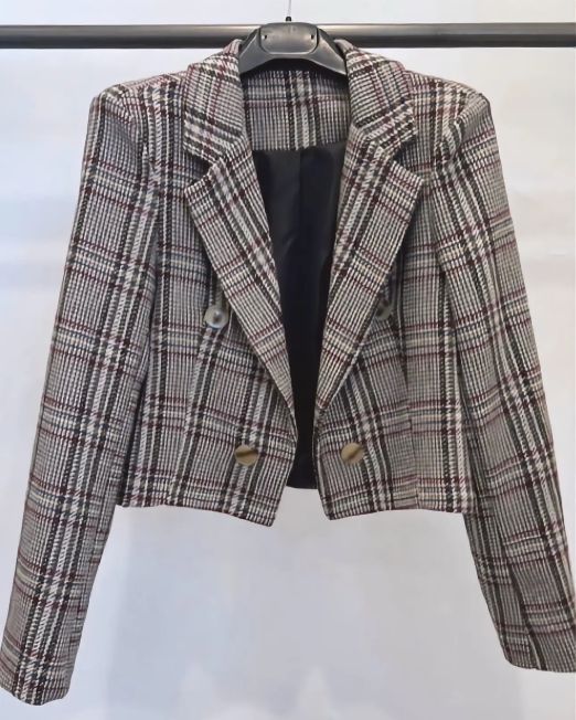 GIACCA CORTA STAMPA CHECK