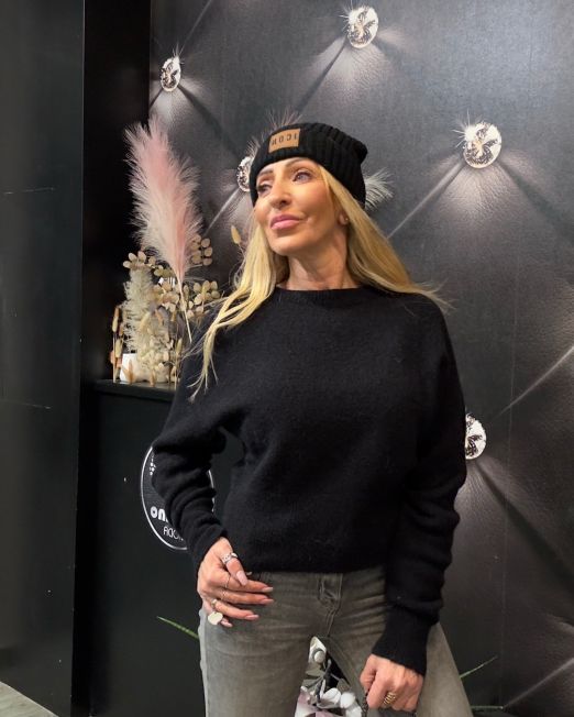 MAGLIONE ALPACA LUMINA nero