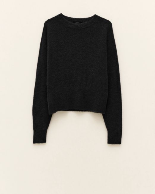 MAGLIONE ALPACA LUMINA nero