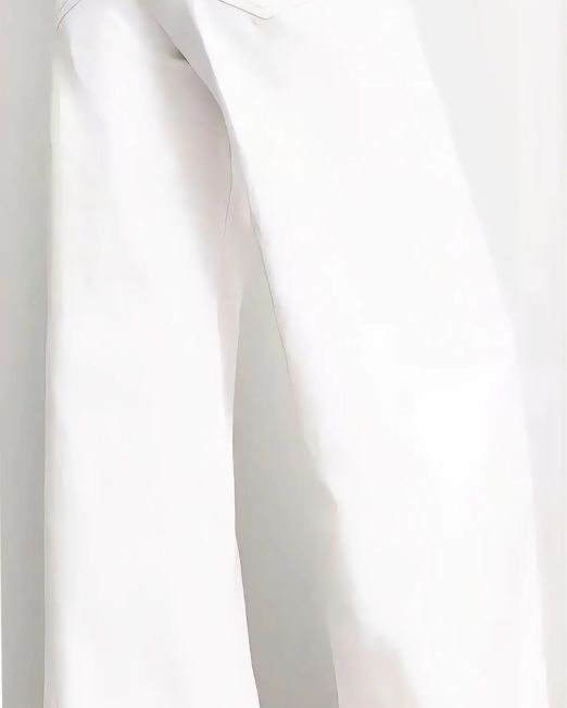 JEANS WIDE LEG COMFORT STRECH bianco