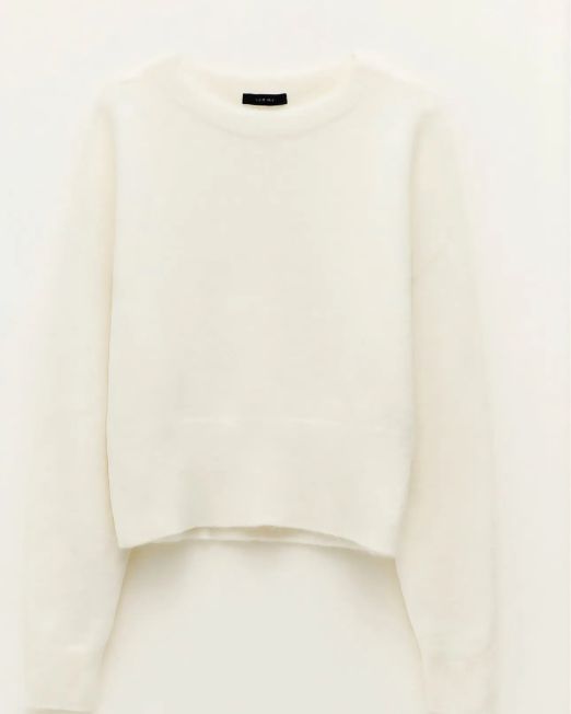 MAGLIONE ALPACA LUMINA panna