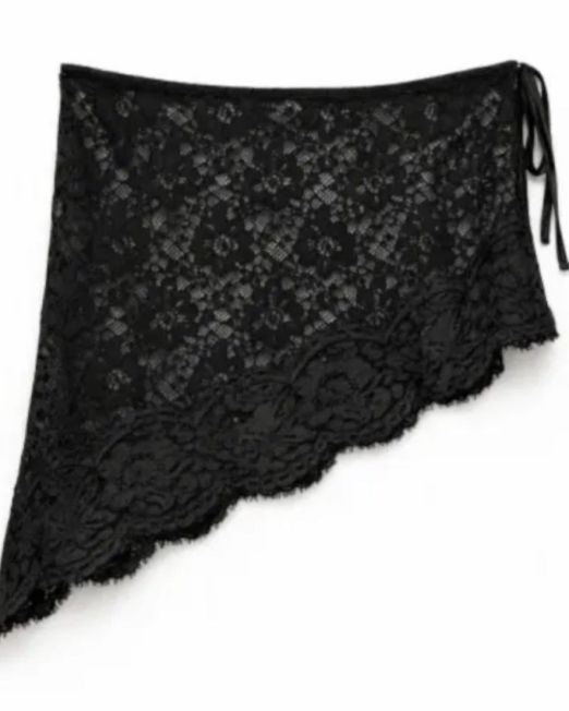 PAREO IN PIZZO TRASVERSALE nero