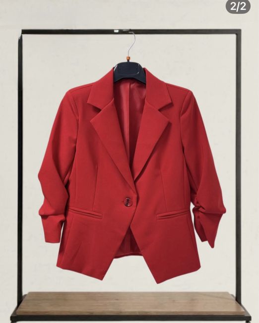 GIACCA SLIM FIT IN TESSUTO TECNICO color rosso