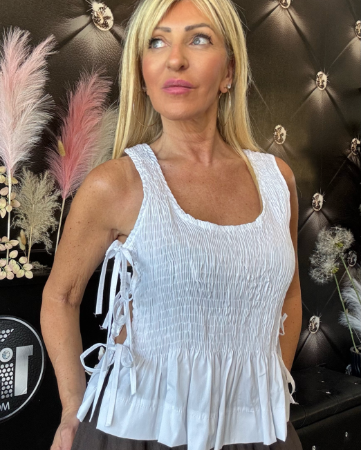 TOP FIOCCHI bianco