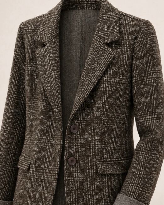 BLAZER MICRO TWEED color caffè’