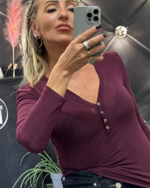 MAGLIETTA SERAFINO IN CASHMERE bordeaux