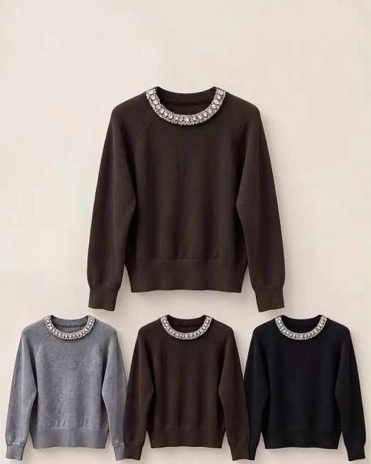 MAGLIA COLLO GIOIELLO vari colori