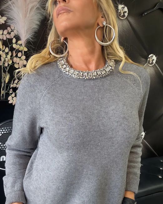 MAGLIA COLLO GIOIELLO vari colori