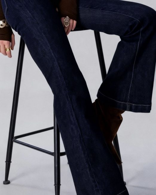 JEANS FLARE blu inchiostro